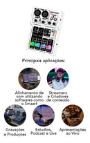 MESA TARAMPS T0202 2 CANAIS C/USB 12V BRANCA