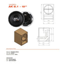 Alto Falante Triton Ak 6.1 Subwoofer 3050w Rms 12 Polegadas 4 Ohms