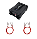 Modulo Stetsom Cl800.4  2 OHMS + 2x Cabos RCA Blindado Stetsom vermelho