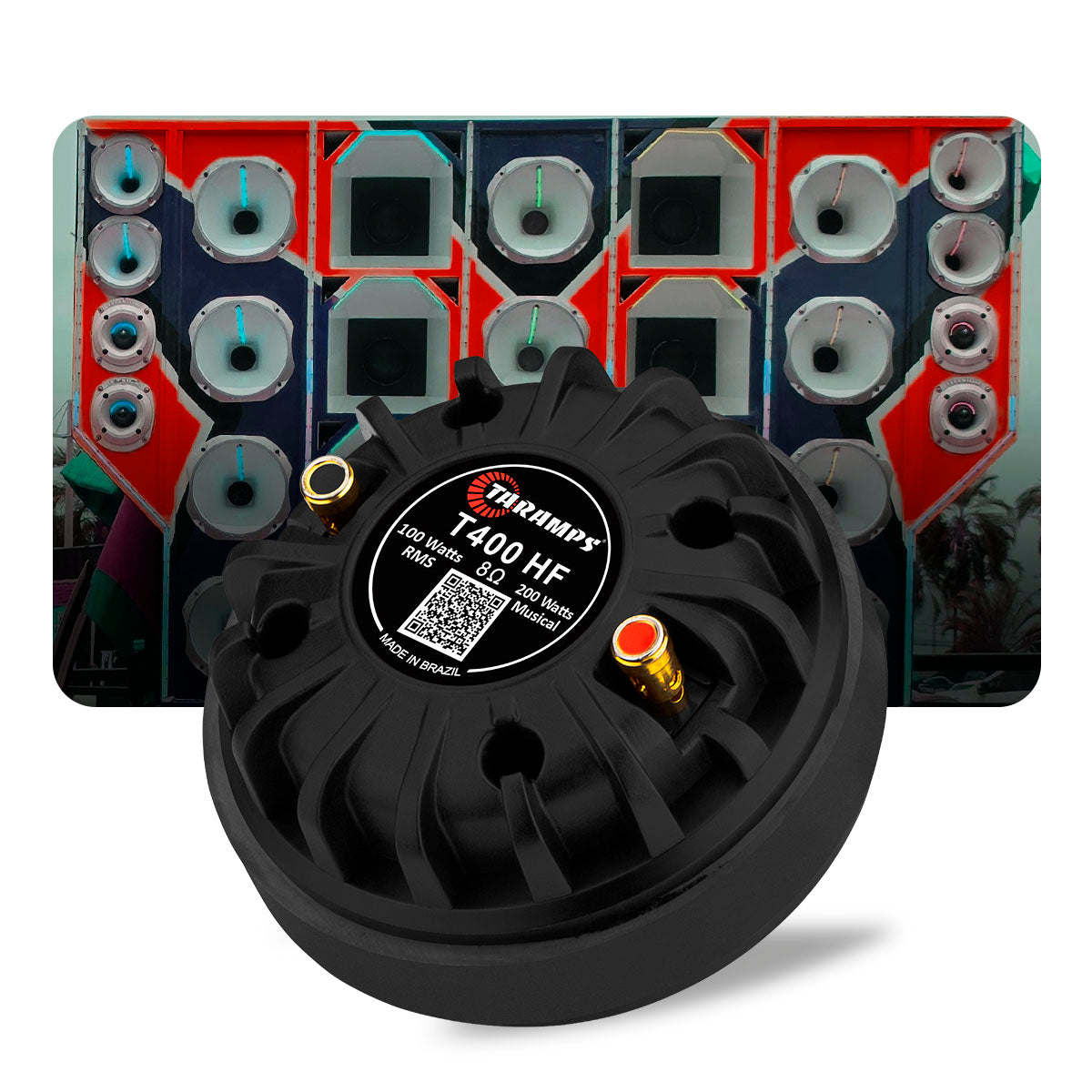 鏡 Hifiprime Driver Taramps T400 Poliimida Corneta 8 Ohms 100w