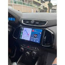 Moldura 9 Pol Mp5 Chevrolet Onix Prisma 2012/19 2din 5987 Black Piano