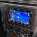 Moldura Do Painel 2 Din Gol G7/g8, Jetta, Tiguan Preto 2359 Preto