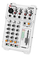 Mesa de Som Taramps T0302 3 Canais Mixer Equalizador 4 Bandas