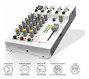 Mesa de Som Taramps T0302 3 Canais Mixer Equalizador 4 Bandas