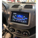 Moldura Painel 2 Din Grand Siena Palio Sporting - Champagne