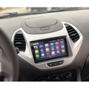 Moldura 2din Mp5 7pol Ford Ka 2019 Acima Prata
